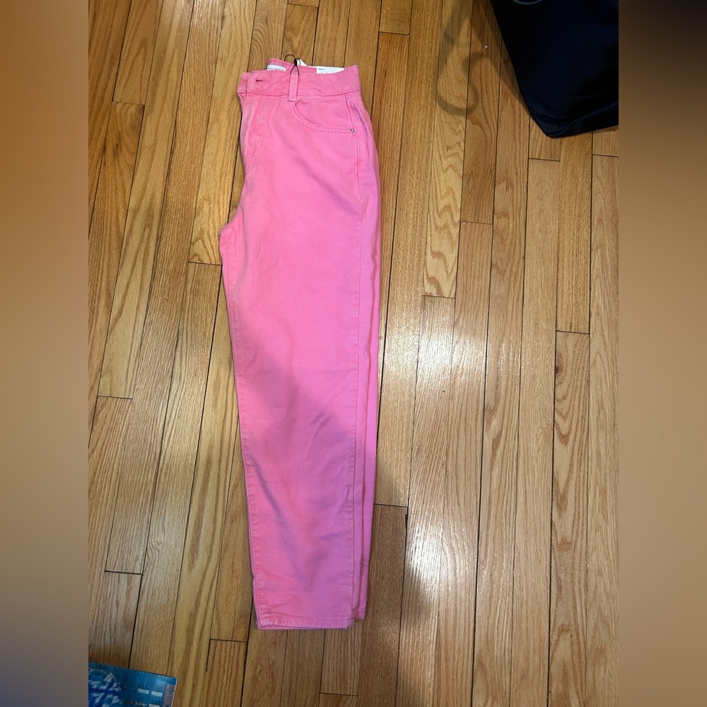 Pink Zara mom jeans
